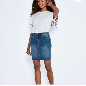 NOISY MAY High waisted denim skirt